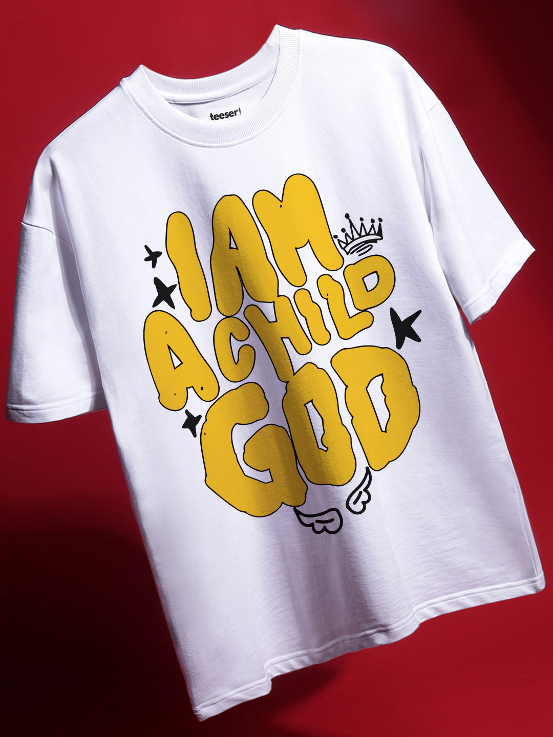 I Am A Child God Oversized Fit T-Shirt