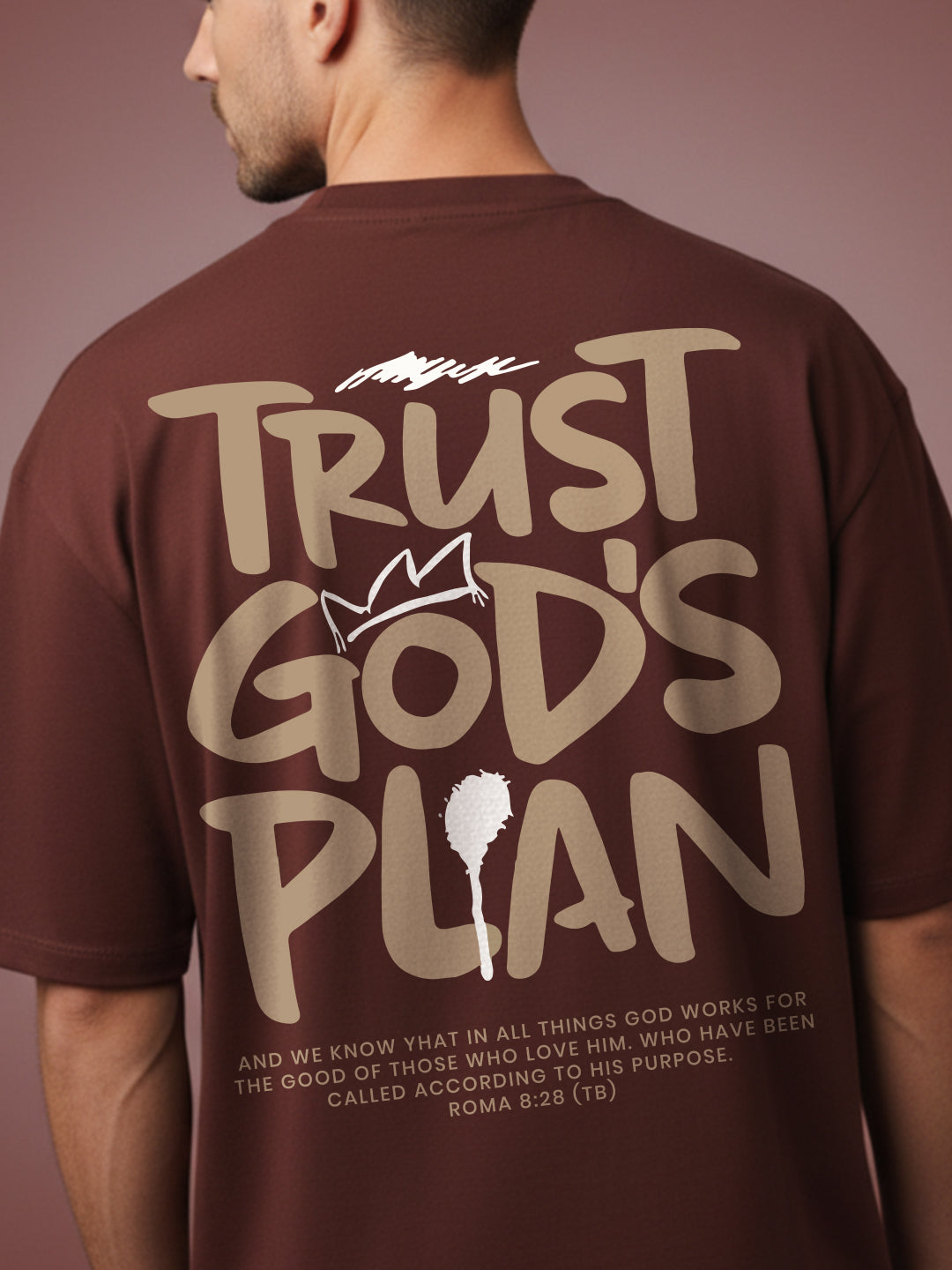 Trust God Plan Oversized Fit T-Shirt