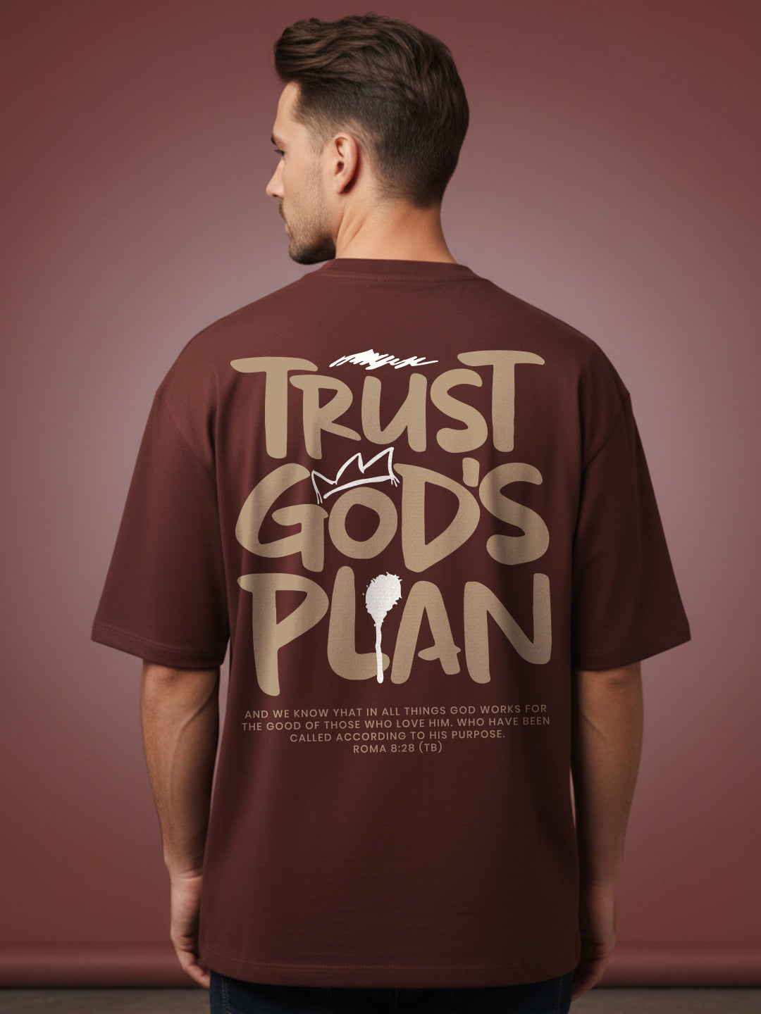Trust God Plan Oversized Fit T-Shirt