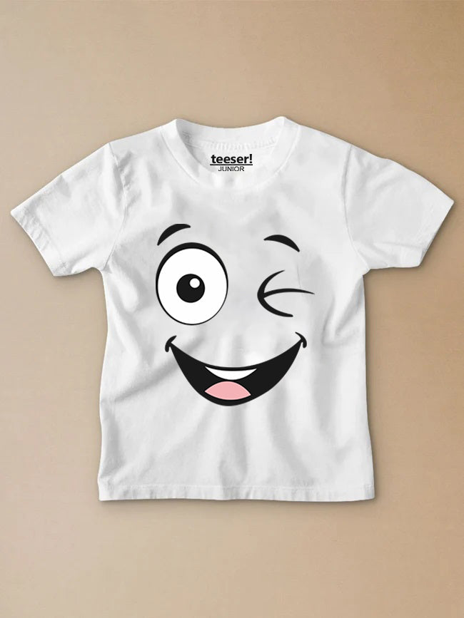 Wink Smiley Kids T-Shirt