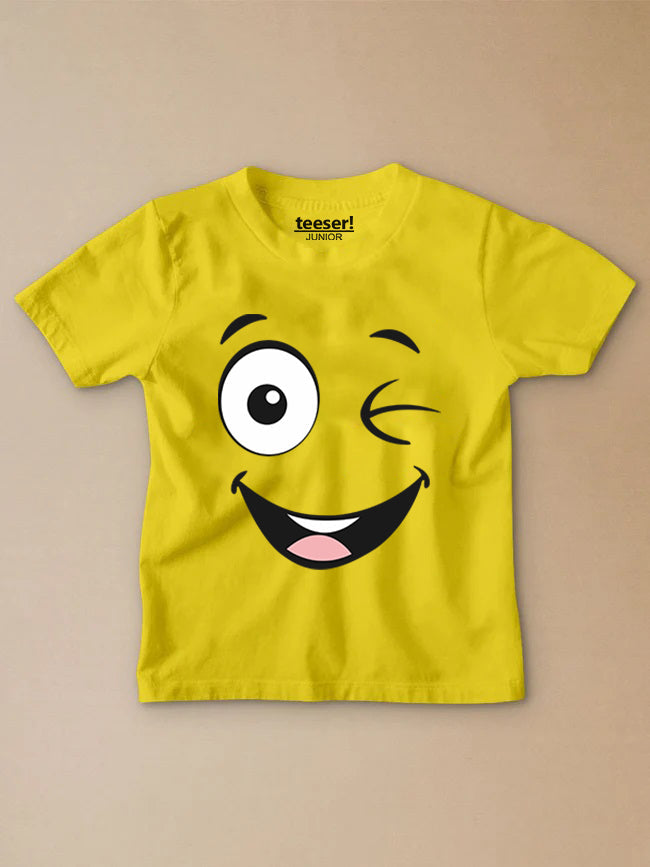 Wink Smiley Kids T-Shirt