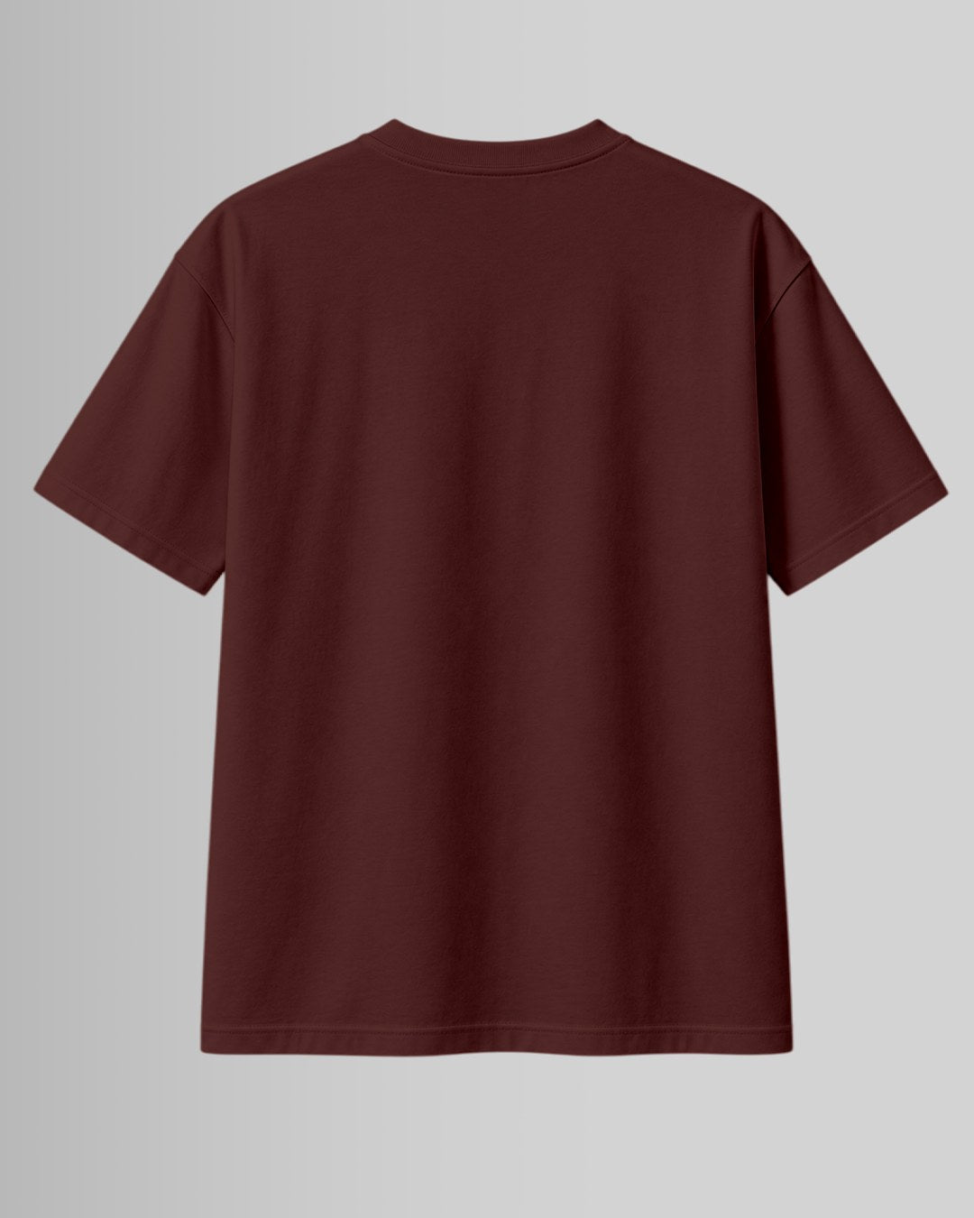 Brown oversized back custom t-shirt