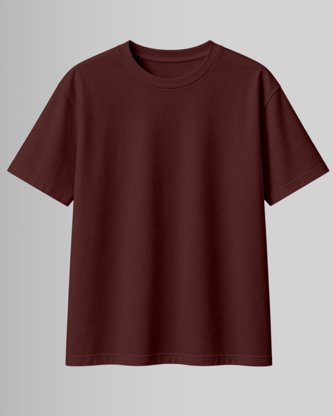 Brown oversized front custom t-shirt