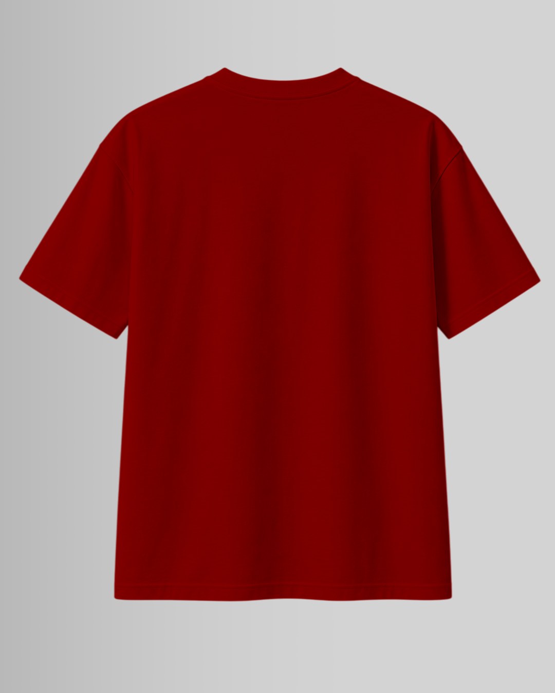 Maroon oversized back custom t-shirt