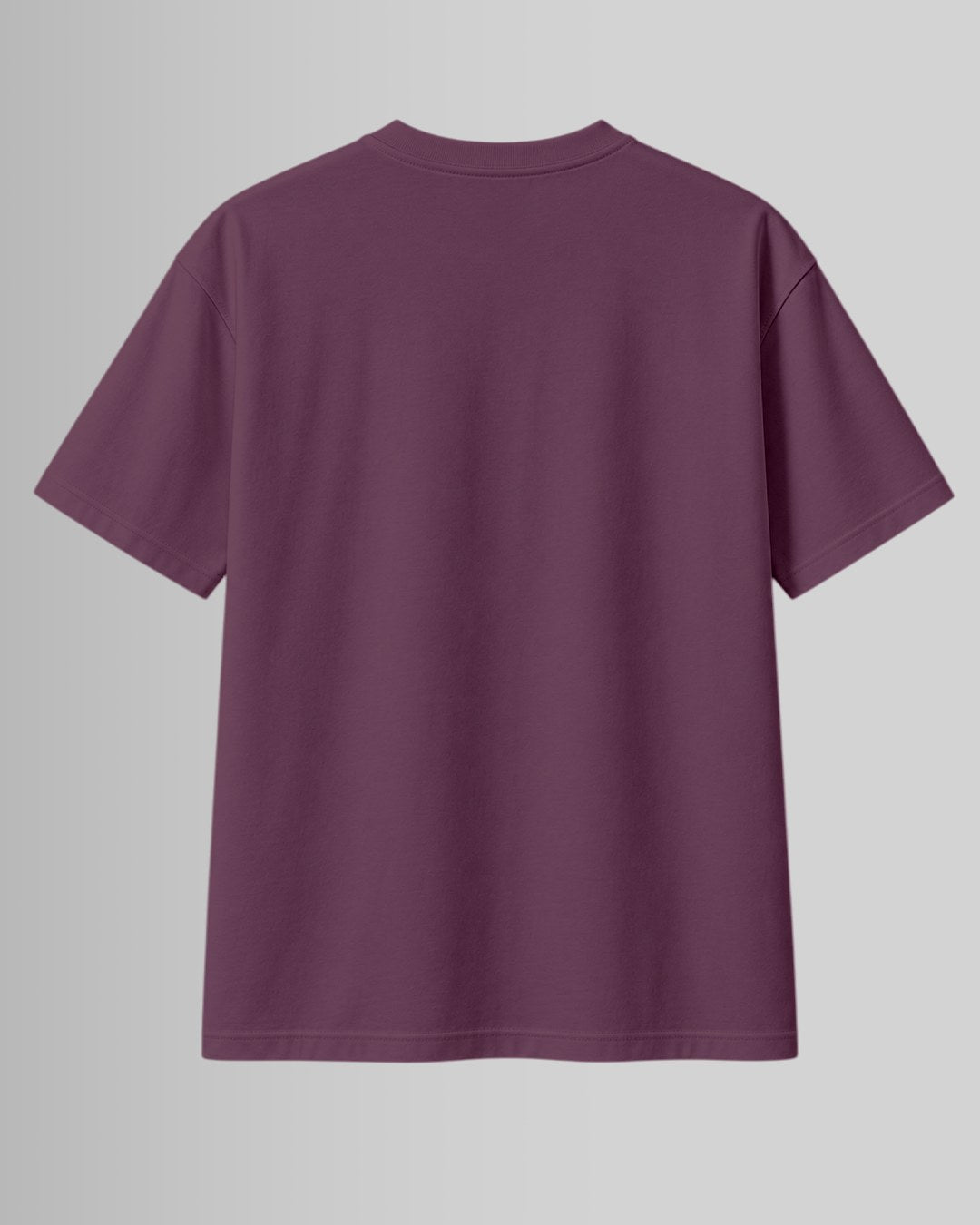 Purple oversized back custom t-shirt