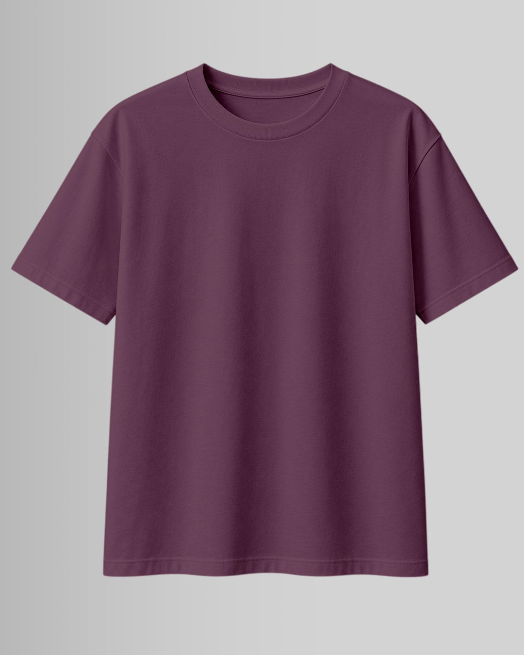 Purple oversized front custom t-shirt