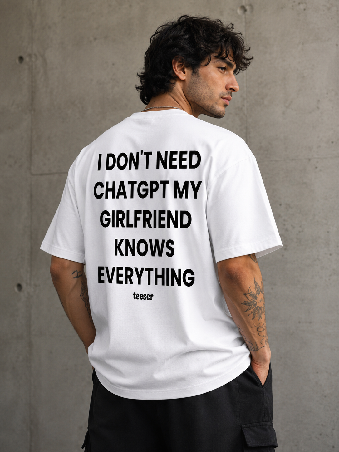 My Girlfriend Knows Everything Oversized T-Shirt