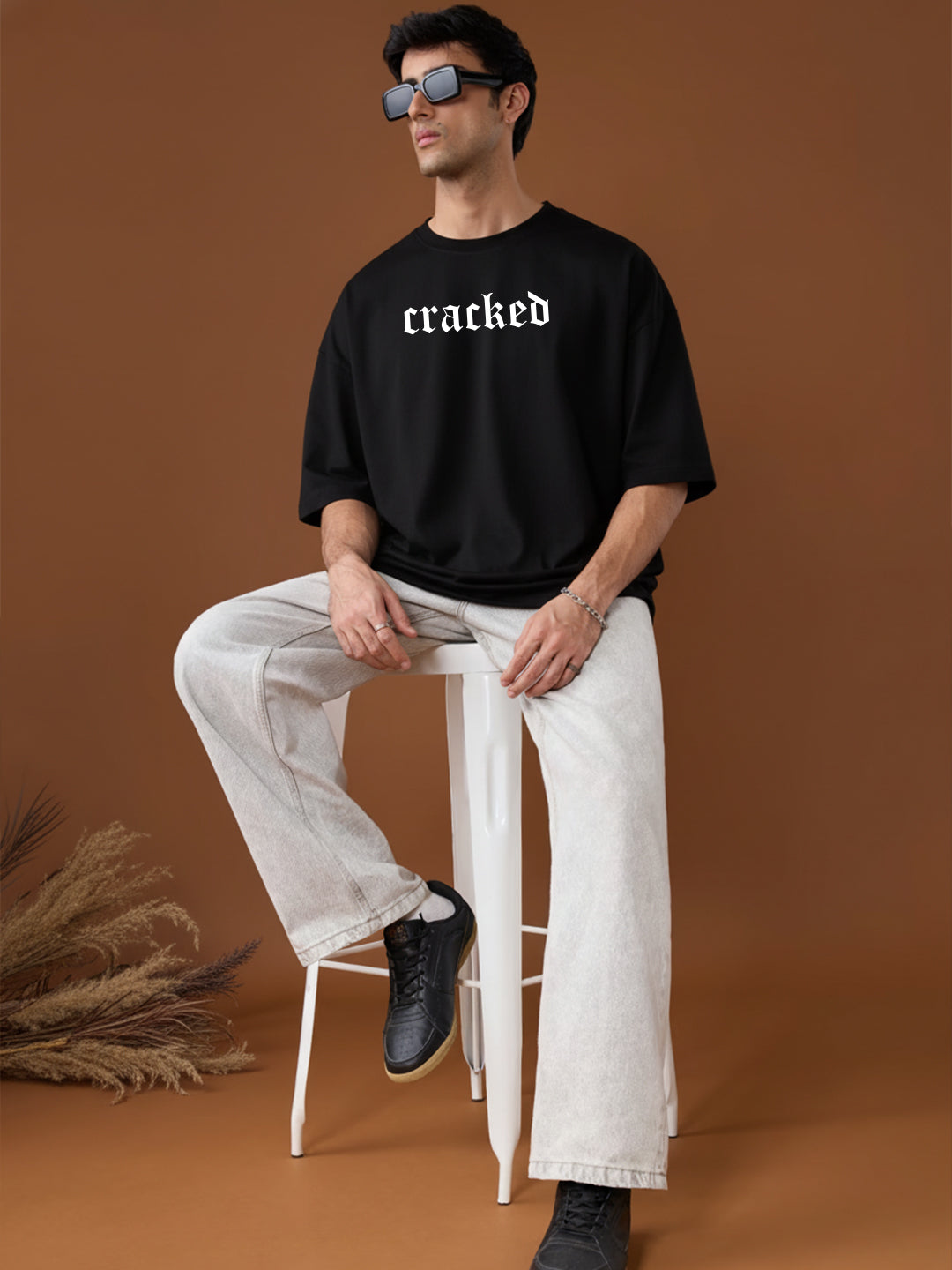 Cracked I'm Warning You Oversized Fit T-Shirt