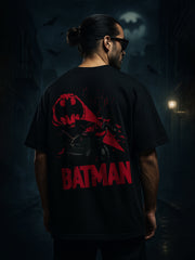 Batman Bat Signal Oversized Fit T-Shirt