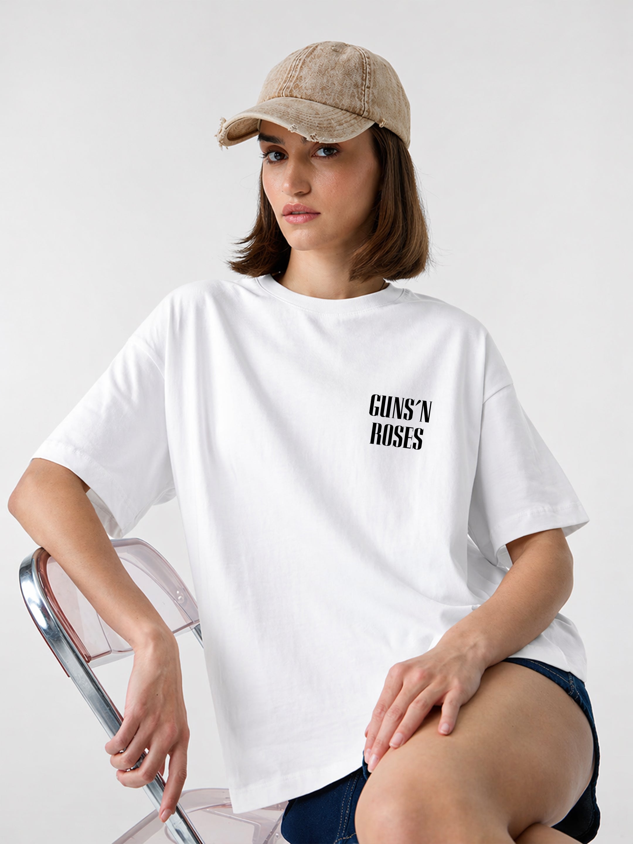 Guns N Roses Oversized T-Shirts For Women