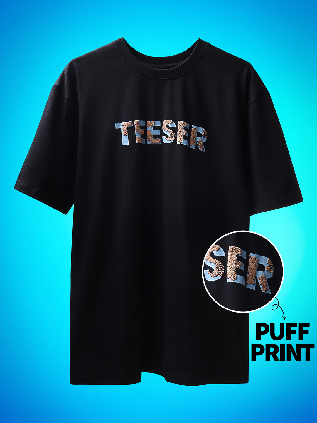 Doberman Puff Print Unisex Oversize T-Shirt