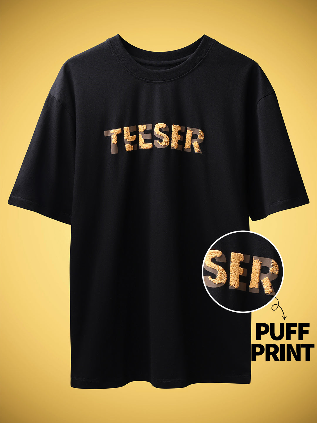 Majestic Eagle Puff Print Unisex Oversize T-Shirt