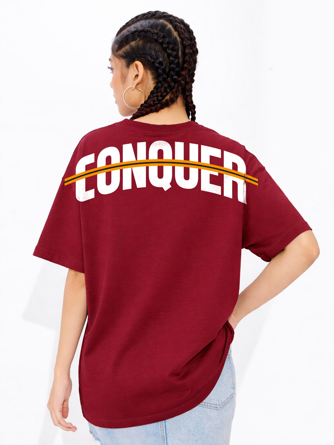 Conquer Oversized Fit T-Shirt For Women