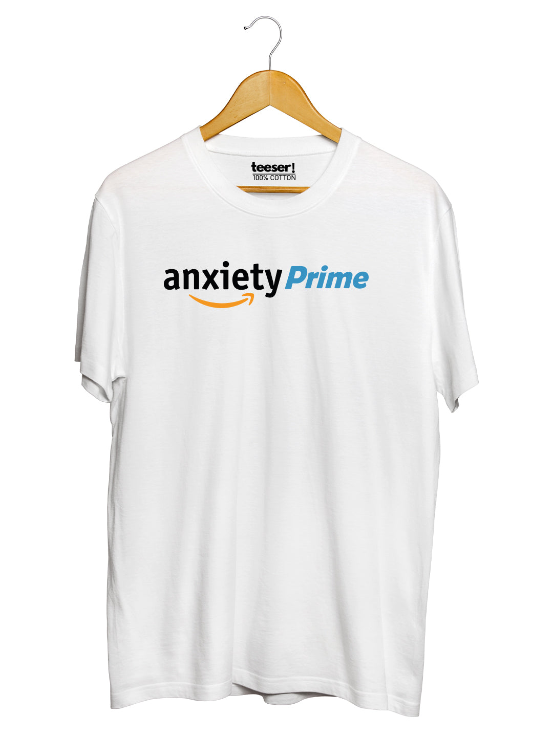 Anxiety Prime Regular Fit T-Shirt - White