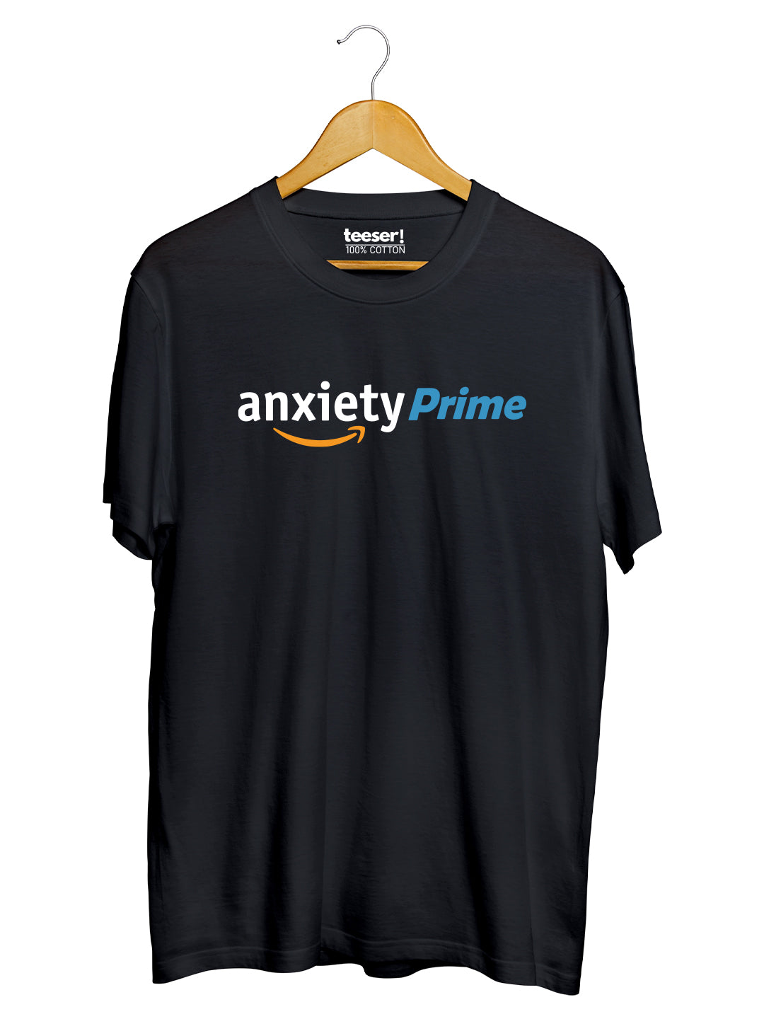 Anxiety Prime Regular Fit T-Shirt - Black