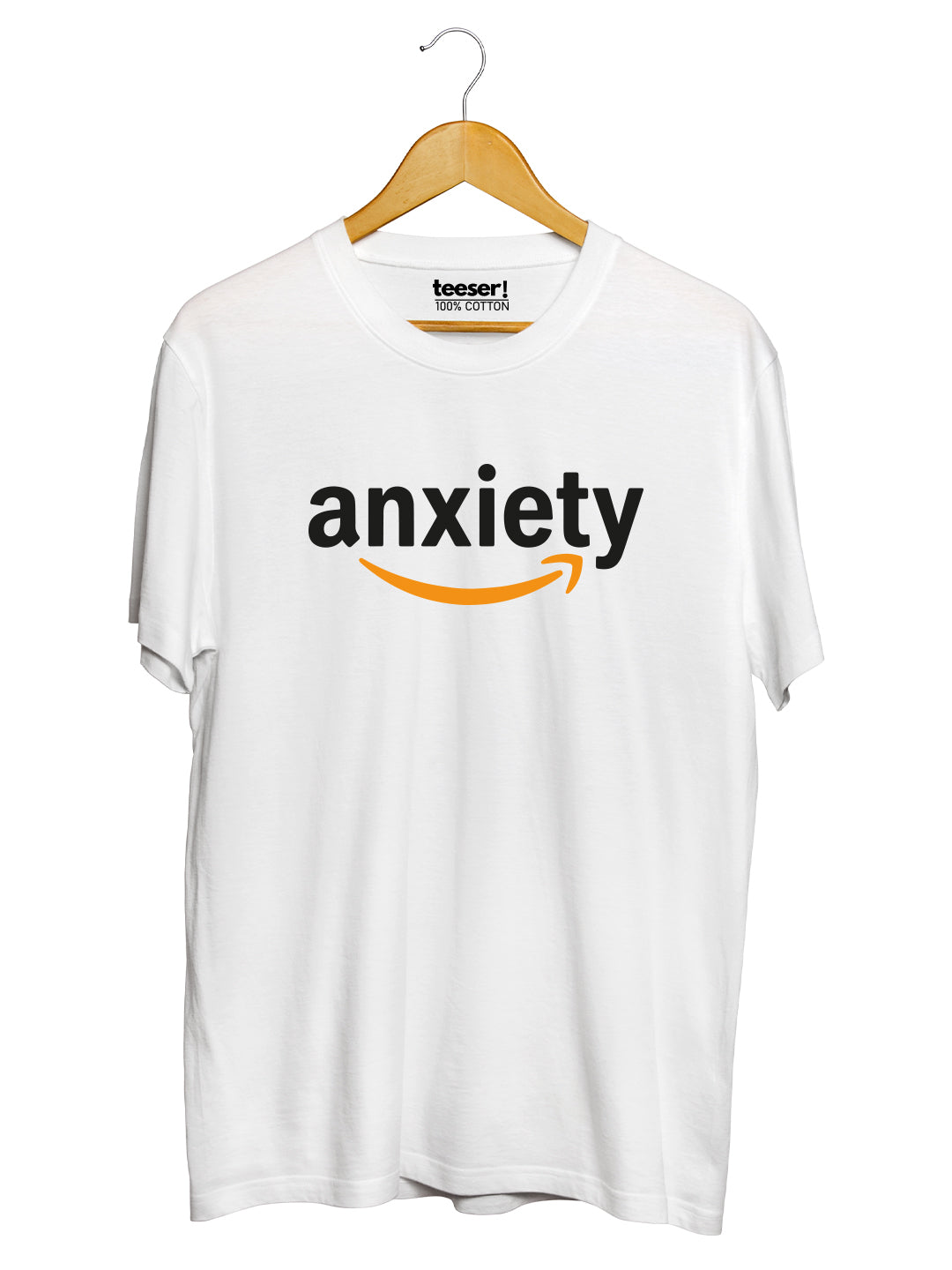 Anxiety Regular Fit T-Shirt - White
