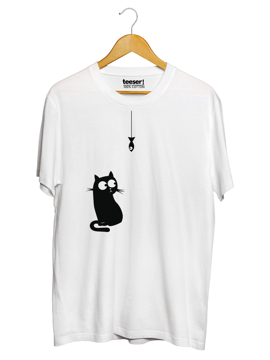 Hungry Cat Regular Fit T-Shirt - White