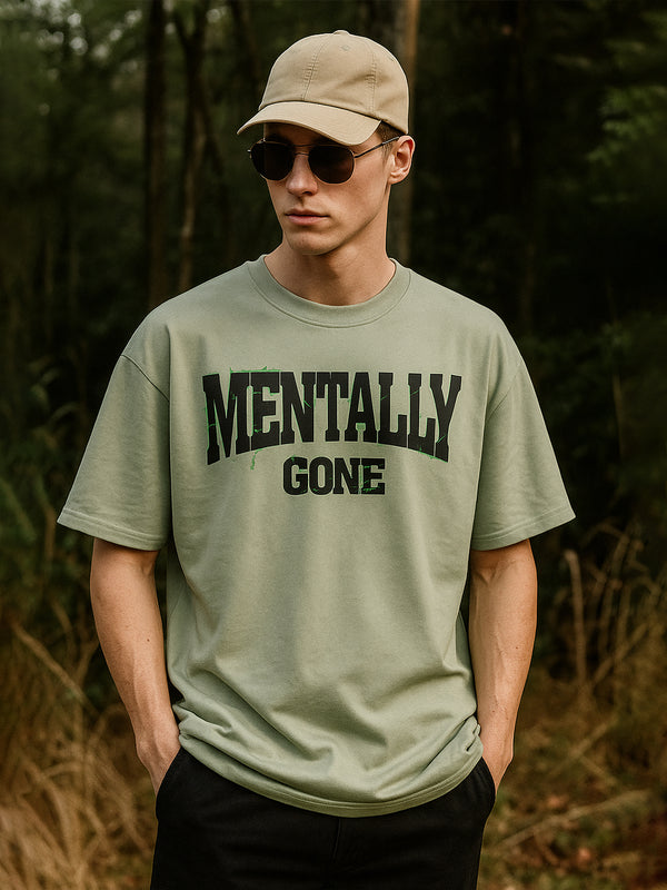 Mentally Gone Oversized Fit T-Shirt